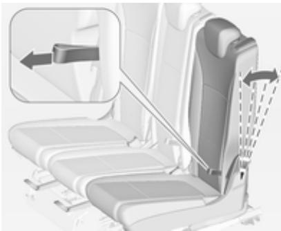 OPEL ZAFIRA 3 2013 - Rabattement du dossier - 1