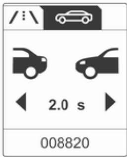 OPEL ZAFIRA 3 2013 - Indication de distance vers l'avant - 1