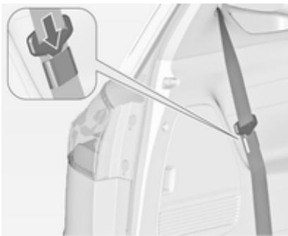 OPEL ZAFIRA 3 2013 - Ceintures de sécurité de la troisième rangée de sièges - 1