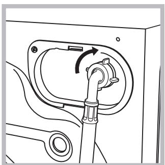 HOTPOINT BHWD 125 GCC - Connecting the water inlet hose - 2