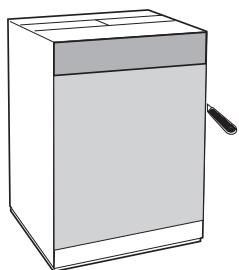HOTPOINT BHWD 125 GCC - Mounting the wooden panel onto the door and inserting the machine into cabinets: - 1