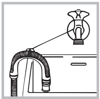 HOTPOINT BHWD 125 GCC - Raccordement du tuyau de vidange - 2