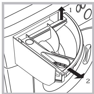 HOTPOINT BHWD 125 GCC - تنظيف درج وعاء مواد التنظيف - 1