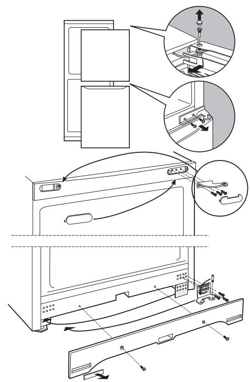 HOTPOINT EBM 17211 V D - Ombytting av døråpning - 1