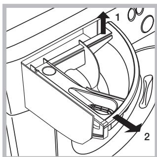 HOTPOINT RPD 965 DD EU - Rengöring av tvättmedelslådan - 1
