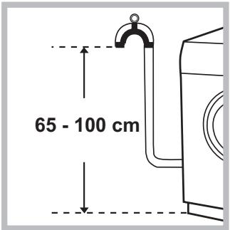 HOTPOINT WMG 8237BS EU - Свързване на маркуча за мръсната вода - 1