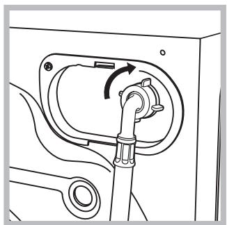 HOTPOINT WMG 8237BS EU - Свързване на маркуча към водопроводната мрежа - 2