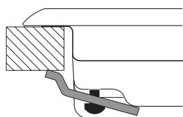HOTPOINT DD 752 P/HA - Hook fastening diagram - 1