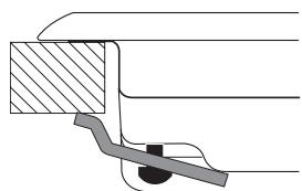 HOTPOINT DD 752 P/HA - Esquema para prender os ganchos - 1