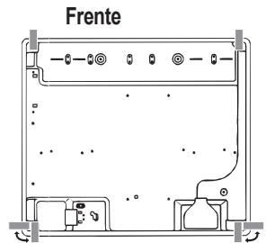 HOTPOINT DD 752 P/HA - Esquema para prender os ganchos - 4