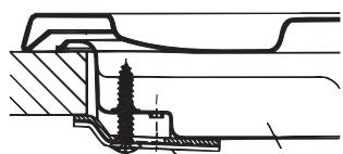 HOTPOINT PKL 752 T/IX/HA - Schema di fissaggio dei ganci - 1