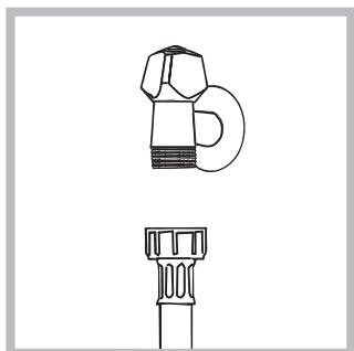 HOTPOINT RPG 822 KK EX - Connecting the water inlet hose - 1