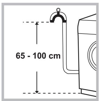 HOTPOINT RPG 822 KK EX - Connecting the drain hose - 1