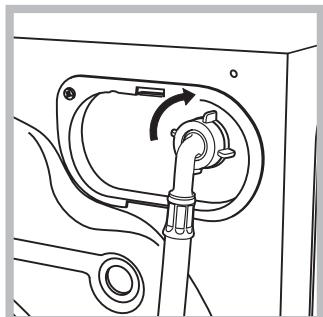 HOTPOINT RPG 822 KK EX - Connecting the water inlet hose - 2