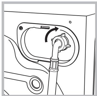 HOTPOINT RSG 601 EX - Connecting the water inlet hose - 2