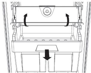 HOTPOINT T 16 A2 D/HA - Udtagning af skuffen til kød &amp; fisk: - 1