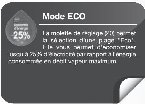 ASTORIA RC2500A CLIC'N STEAM - Mode Eco - 1