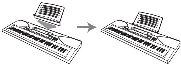 CASIO CTK-900 - ■ Fixation du pupitre (\*1) - 1