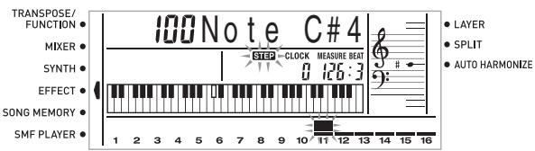 CASIO CTK-900 - Pour corriger des erreurs survenues pendant l'enregistrement échelonné - 1