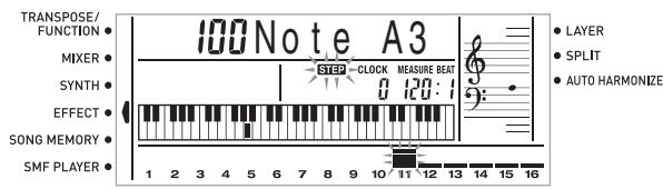 CASIO CTK-900 - Pour corriger des erreurs survenues pendant l'enregistrement échelonné - 3