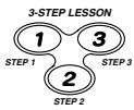 CASIO LK-40 - Appuyez sur le bouton STEP 1. - 1