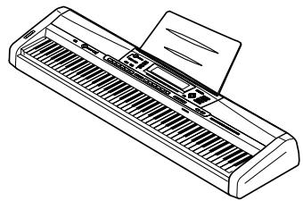 CASIO PX-410R - *1: Fixation du pupitre - 2
