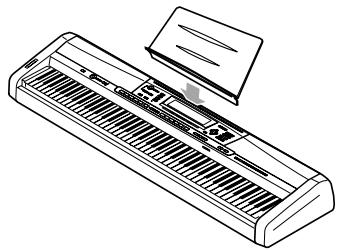 CASIO PX-410R - *1: Fixation du pupitre - 1