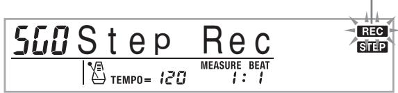 CASIO WK-3700 - Pour enregistrer des accords en utilisant l'enregistrement échelonné - 1