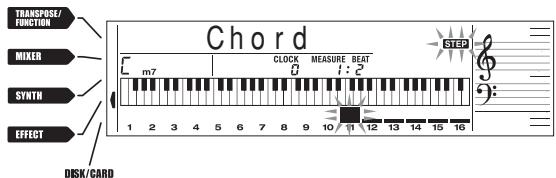 CASIO WK-3700 - Pour changer un accord - 1