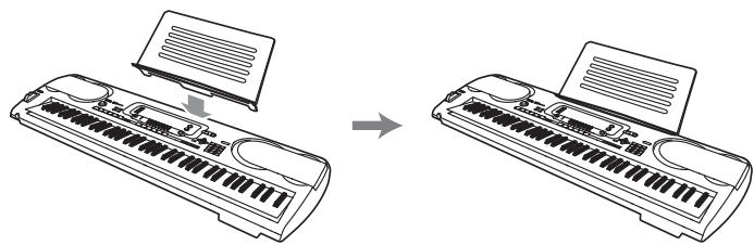 CASIO WK-3700 - Fixation du pupitre\*1 - 1