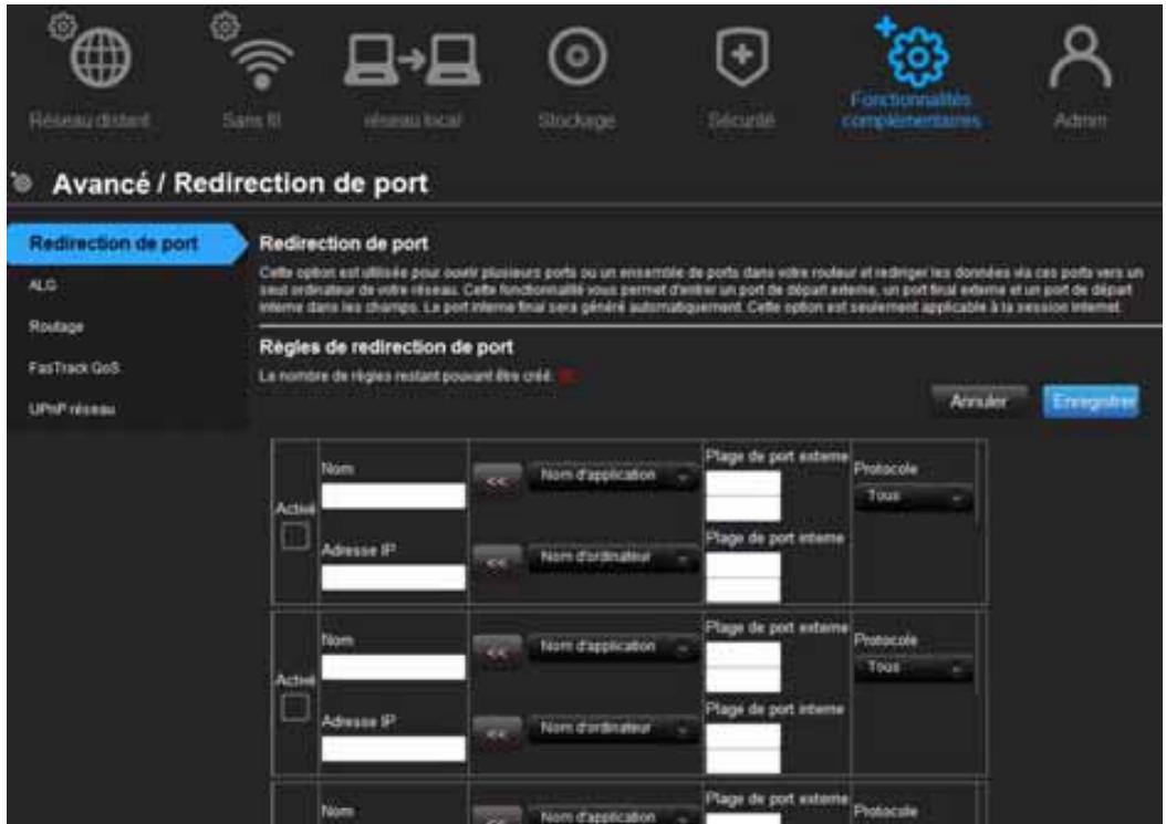 WESTERN DIGITAL WD MY NET N900 CENTRAL 1 TO - Pour créer des règles de redirection de port : - 1