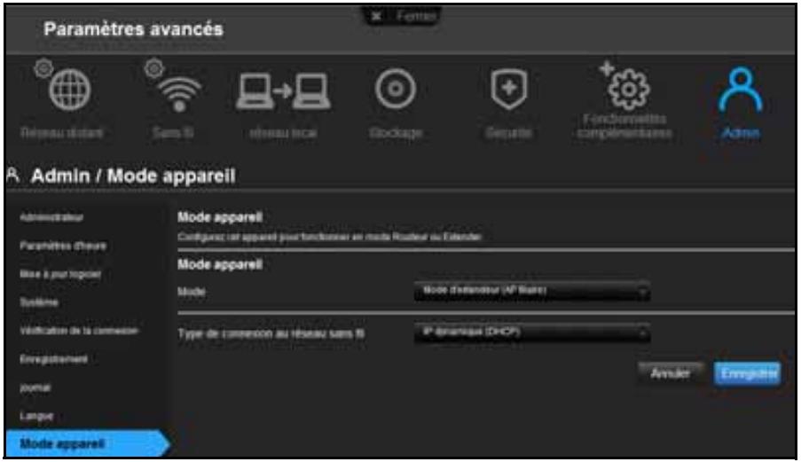 WESTERN DIGITAL WD MY NET N900 CENTRAL 1 TO - Pour convertir le routeur en mode extender : - 1