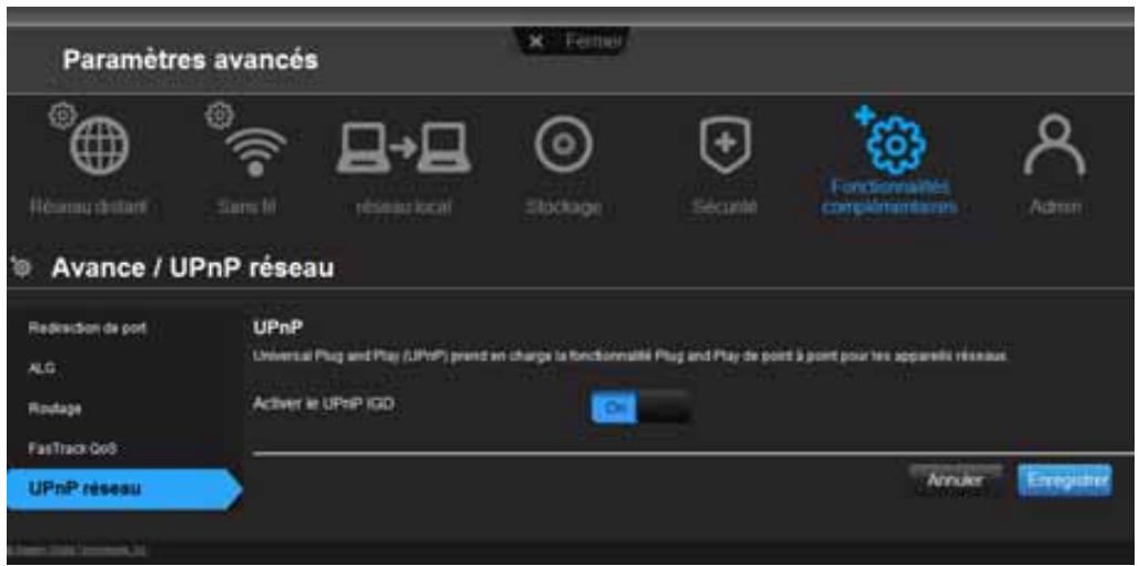 WESTERN DIGITAL WD MY NET N900 CENTRAL 1 TO - Pour activer l'upnp : - 1