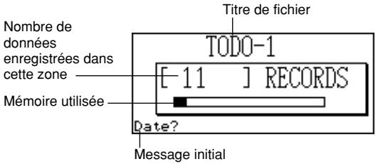 CASIO SF-5580 - Pour entrer dans le mode Tâches - 1