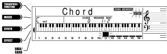 CASIO WK-3800 - Pour changer un accord - 1