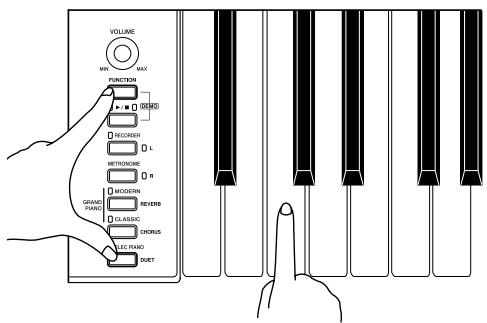 CASIO CELVIANO AP 220 - Changement des octaves des claviers pour le duo - 1