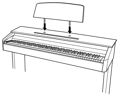 CASIO CELVIANO AP 220 - Installer le pupitre de musique - 1
