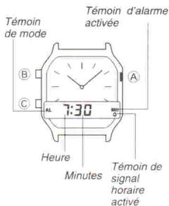 CASIO 1301 - Mode d'alarme - 1