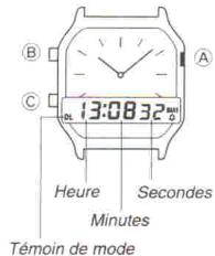 CASIO 1301 - Mode d'heure double - 1