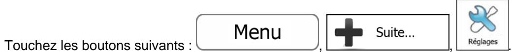 MAPPY ULTI X555 TRUCK - Menu Réglages - 1
