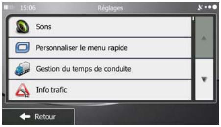 MAPPY ULTI X555 TRUCK - Menu Réglages - 2