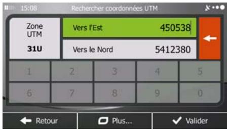 MAPPY ULTI X555 TRUCK - Saisir les coordonnées de la destination - 2