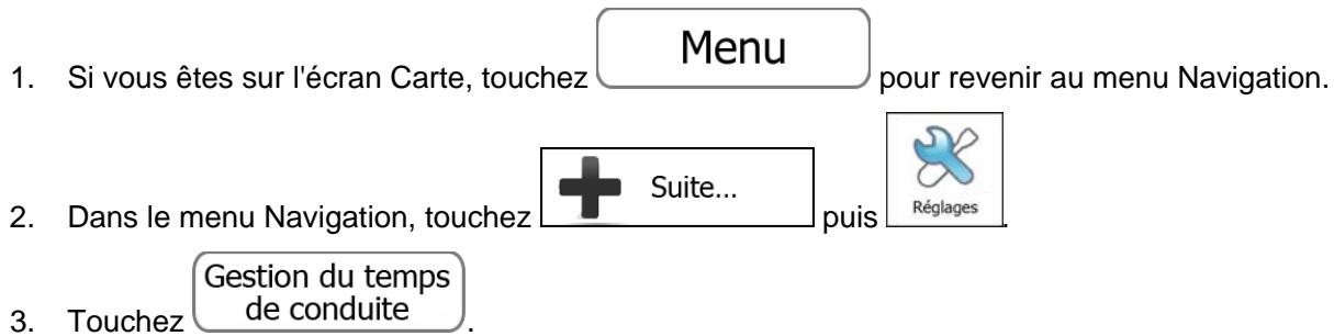 MAPPY ULTI X555 TRUCK - Définition du temps d'attente aux étapes - 1