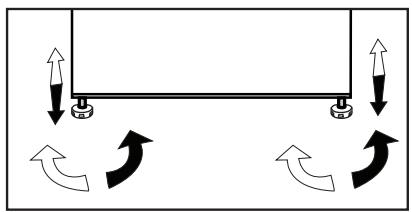 BEKO DSE 45000 - Réglage des pieds - 1