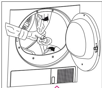 BEKO DPU7304GX - Enlever le montage de sécurité réservé au transport - 1
