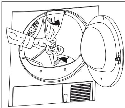 BEKO DPU7304GX - Usuwanie zabezpieczenia na czas transportu - 1
