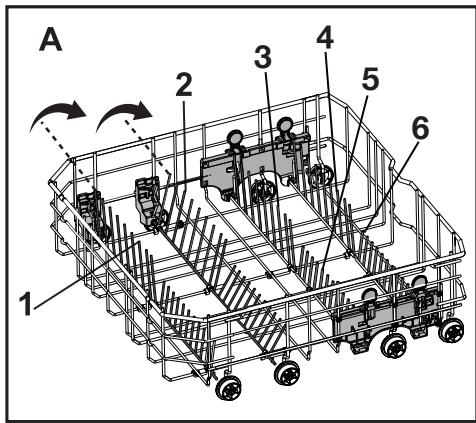 BEKO DFN26B20X - Tiges du panier inférieur rétractables (6 pièces) - 2