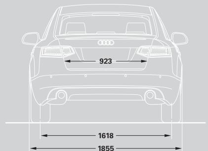 AUDI A6 AVANT - Dimensions en millimètres - 2