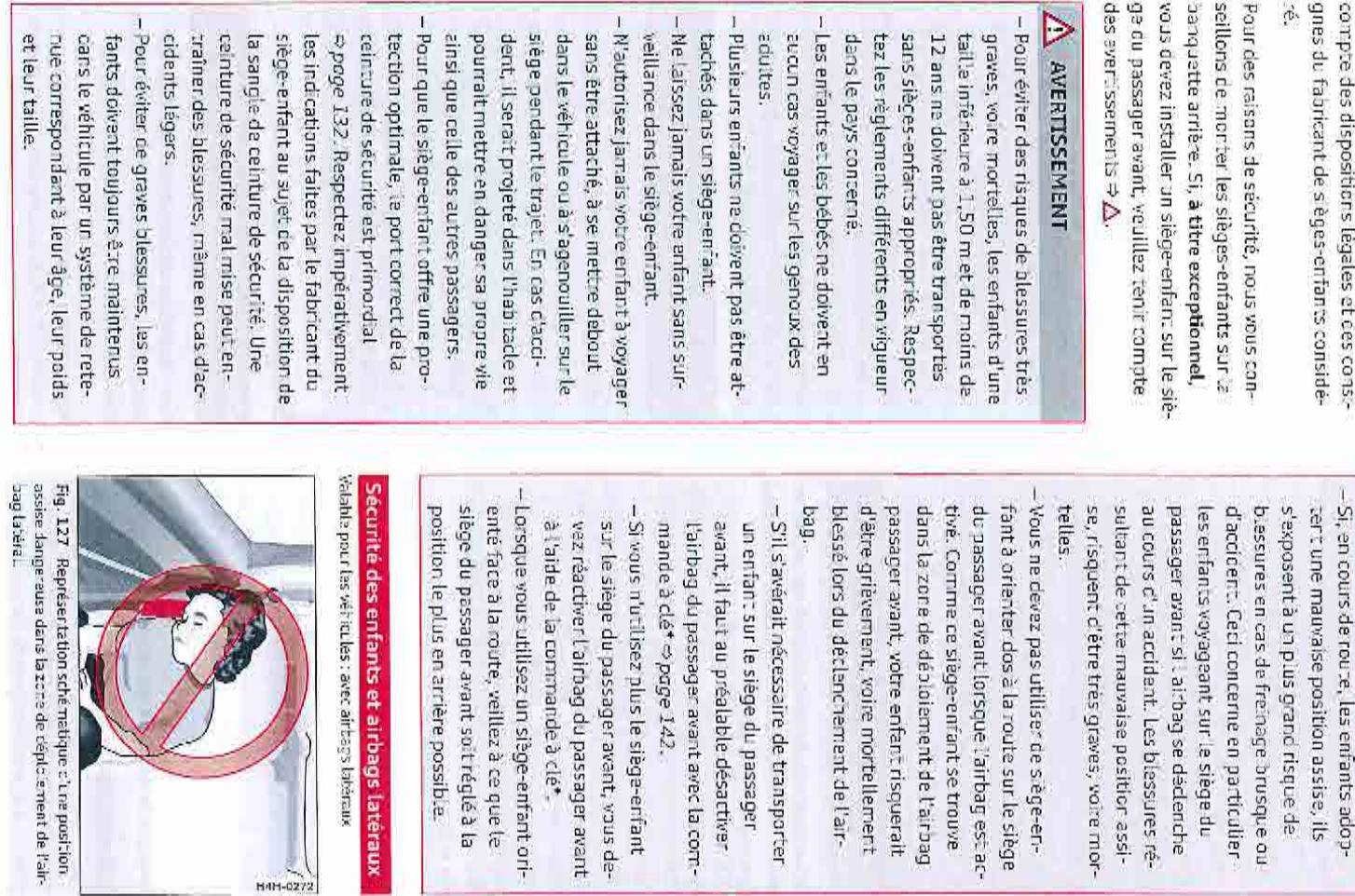 AUDI Q3 2011 - Exemples de positions accidentelles - 1