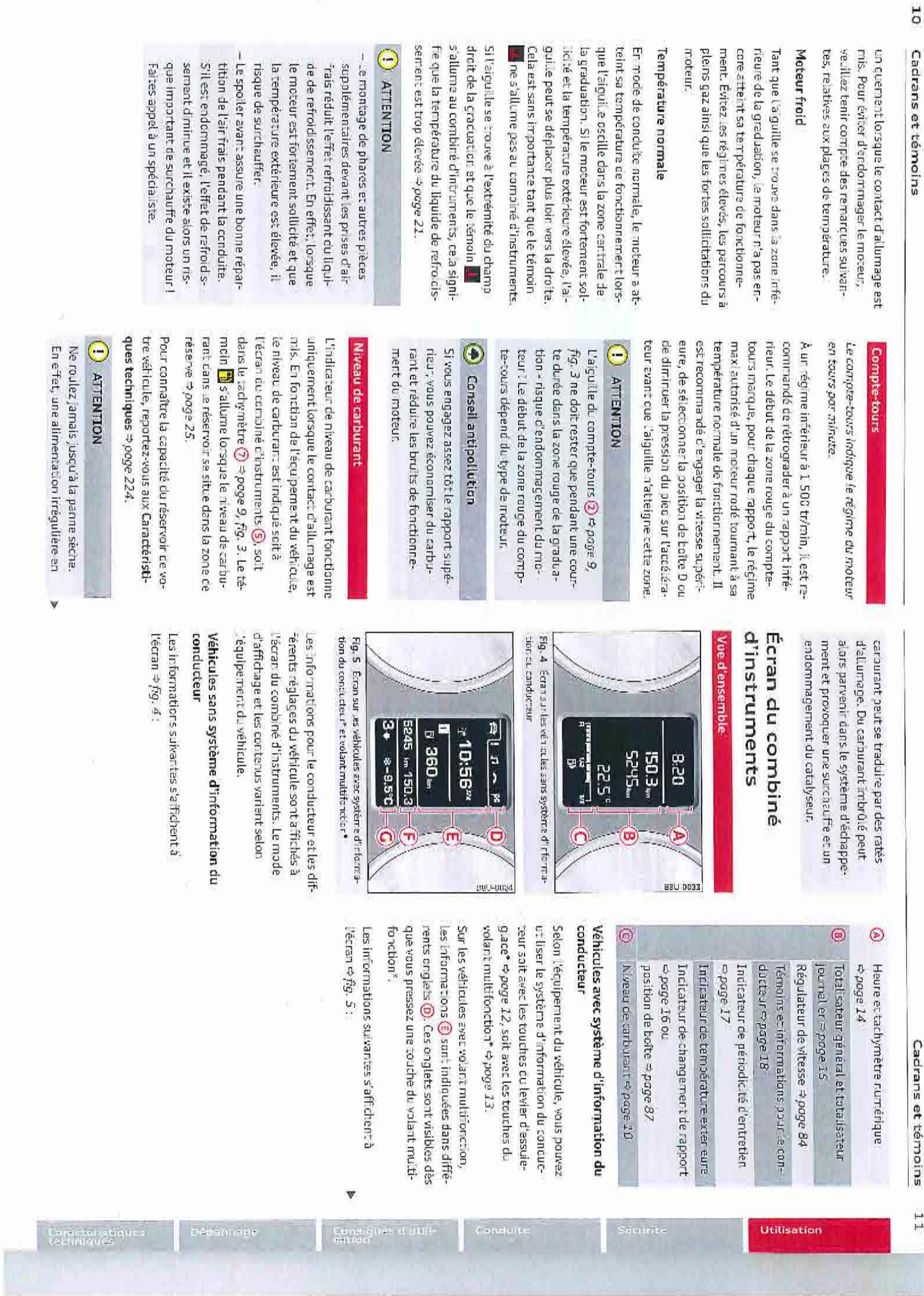 AUDI Q3 2011 - Température du liquide de refroidissement - 1